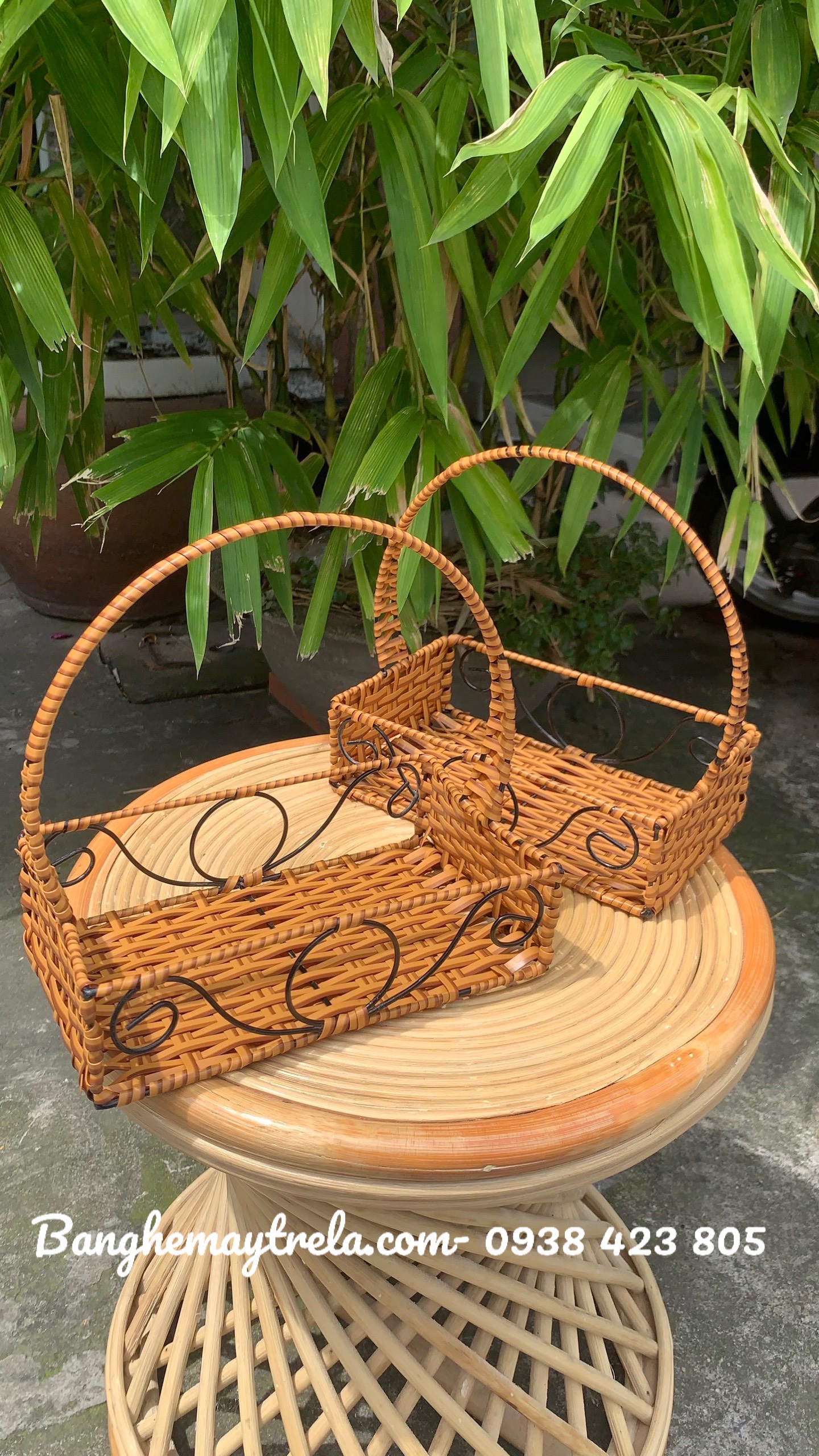 Khay mây nhựa đựng đồ cho nhà hàng- khách sạn